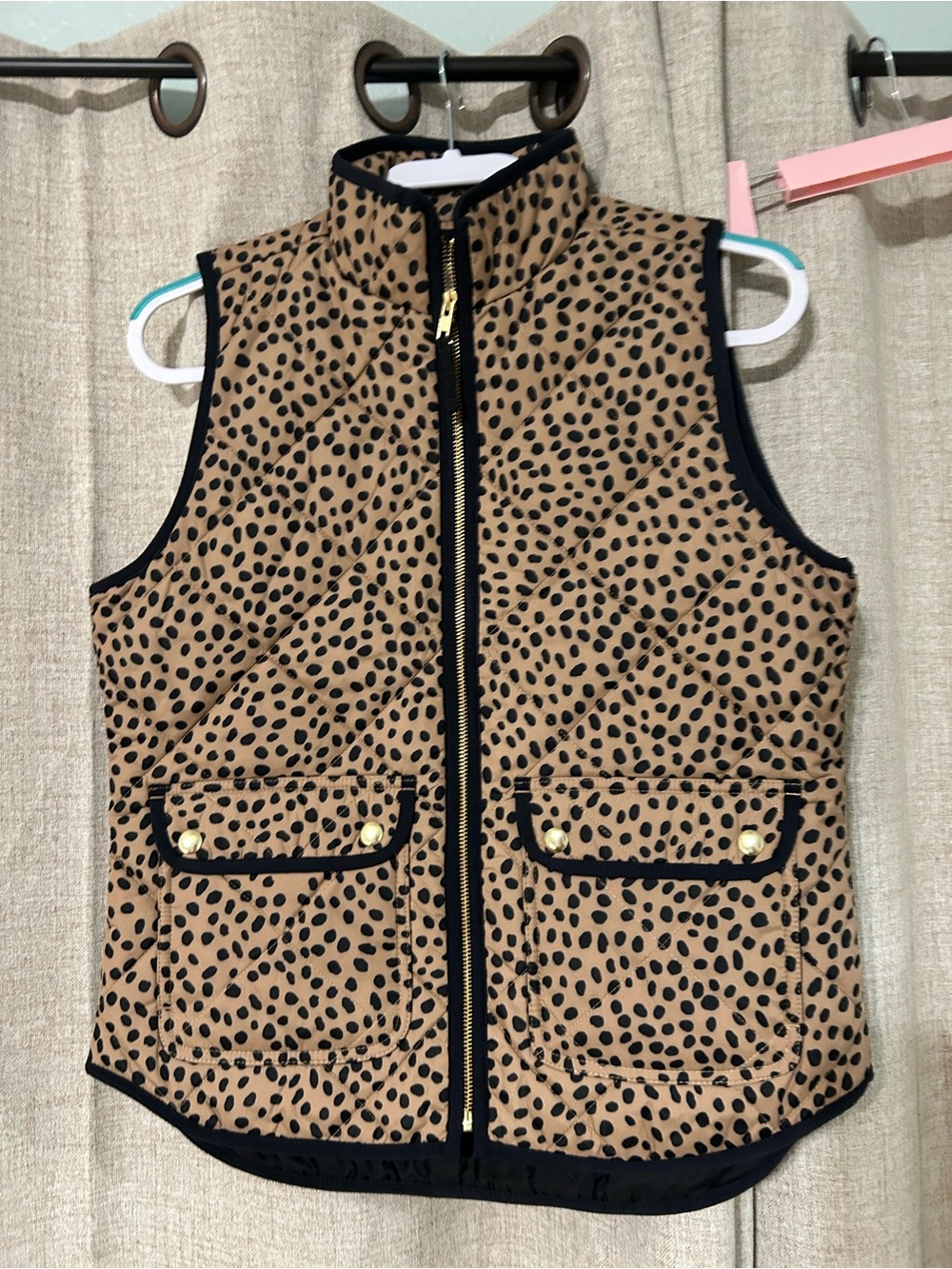 J. CREW spotty dot vest size XS